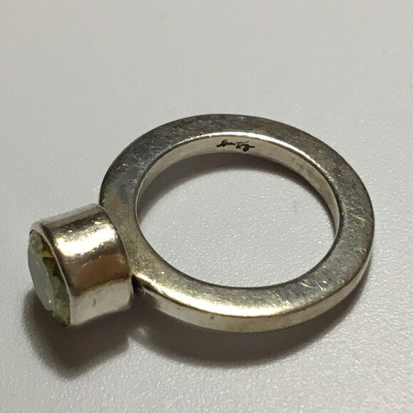 Harlene Korey Kalibre Citrine Ring Size 5 Sterling Silver 925 Scottsdale AZ - Picture 15 of 15